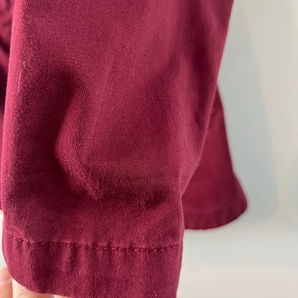 Old Navy Girls Military Field Jacket in Maroon SZ XL (14) Color is Wine stain